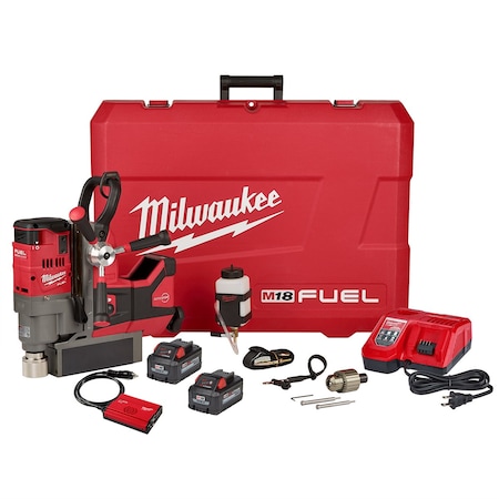Milwaukee Tool M18 FUEL 1-1/2" Lineman Magnetic Drill High Demand Kit 2788-22HD